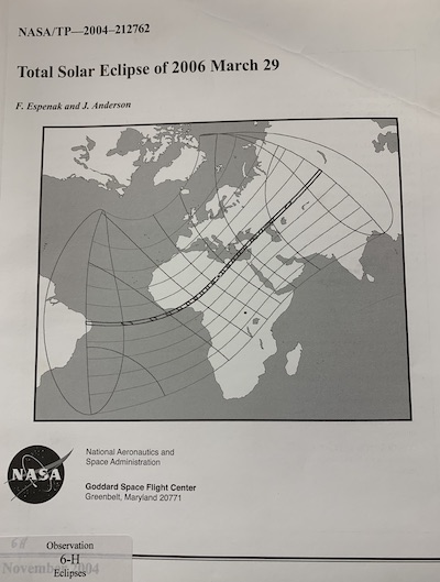 Cover of Total Solar Eclipse of 2006 March 29